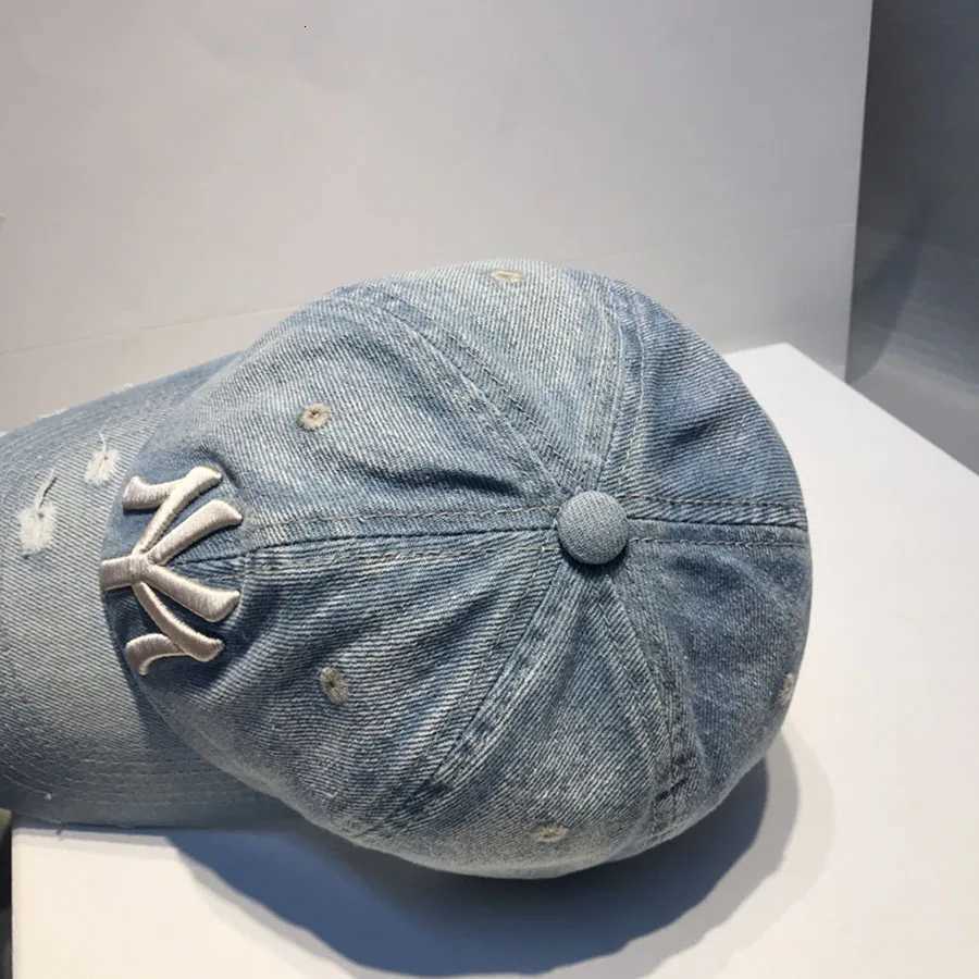 New Unisex Letter Embroidery Washed Cowboy Baseball Caps Spring and Autumn Outdoor Adjustable Casual Hats Sunscreen HatT251121