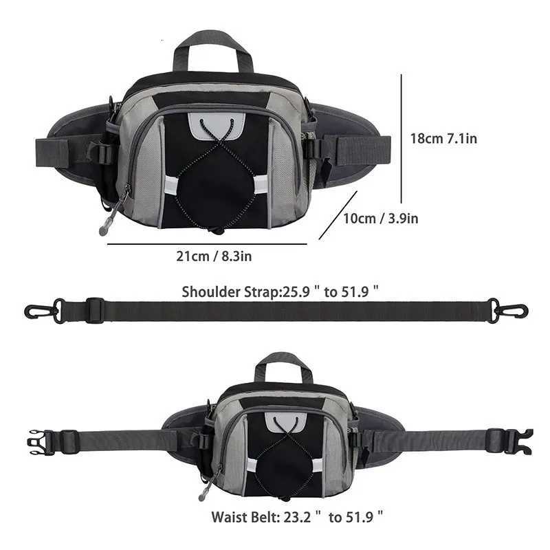 Fashion Mti-functial sports water bottle waist bag mens and wens universal running backpack outdoor hiking waist bag Y251121