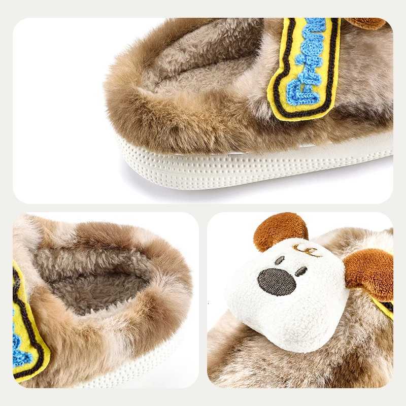 Cheerful Mario Winter cotton slippers for children Cartoon cute indoor slippers for boys and girlsW251121