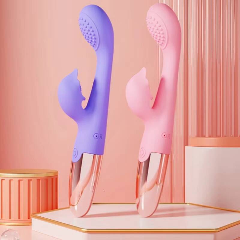 Female Masturbator Tide Pen Double Shock AV Stick Massage Stick G-spot Masturbator Adult Sex Products