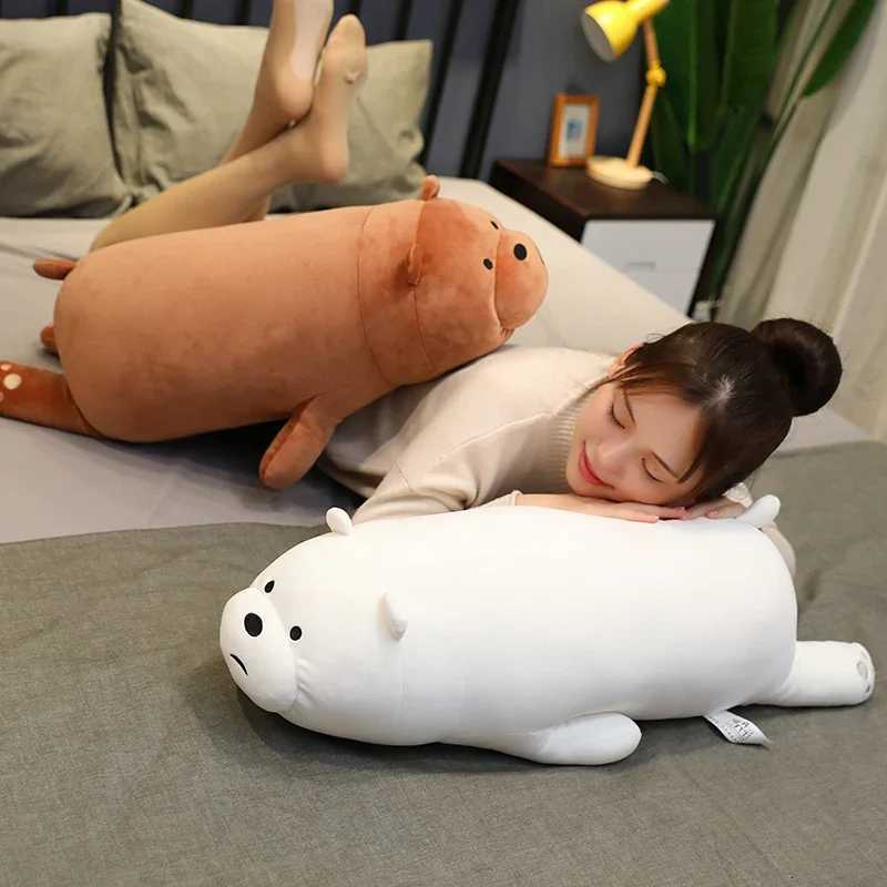 Very We Bare Bears Cushion Lovely Stuffed Animal Grizzly Cuddly Panda Ice Bear Plushies Throw Sofa Bed Room Decor Gifts C251121