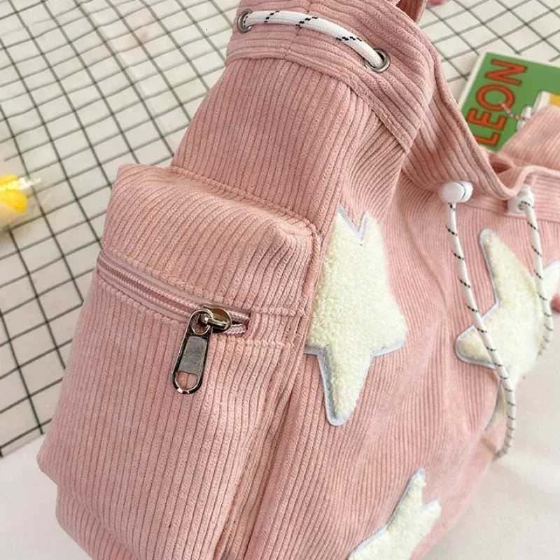 Girls Cute Star Print Shoulder Bags Women Japanese Casual Fashion Crossbody Bag Y2k Streetwear Tote Bags for College StudentT251121