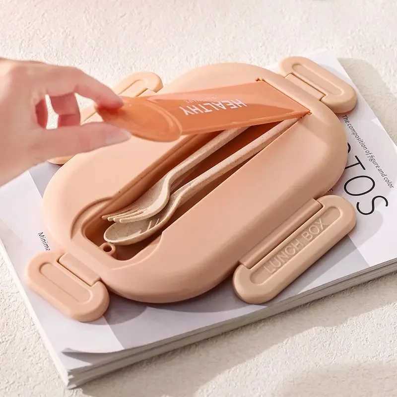 Kitchen Stainless Steel Insulated Lunch Box Office With Tableware Sealed Portable Lunch Box Student Camping Lunch BoxM251121