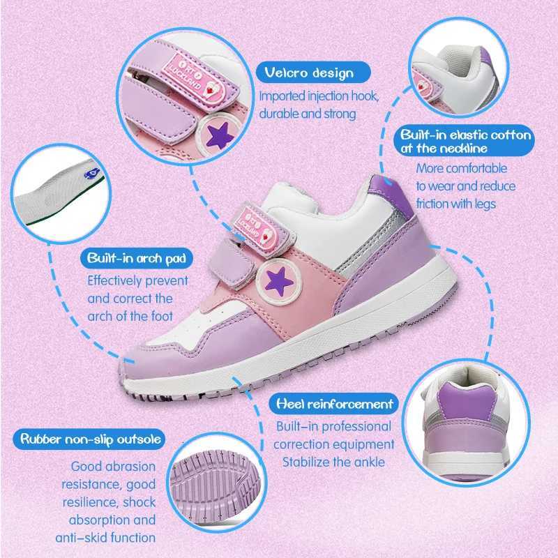Ortoluckland Girls Children Casual Shoes Kids Orthopedic Sporty Sneakers New Toddler Boys Flat White School Footwear With InsoleW251121