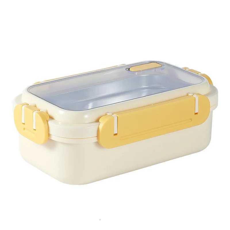 304 Portable Lunch Box Stainless Steel Lunch Box Office Workers and Students Can Enter The Microwave Oven Heating Insulation BoxM251121
