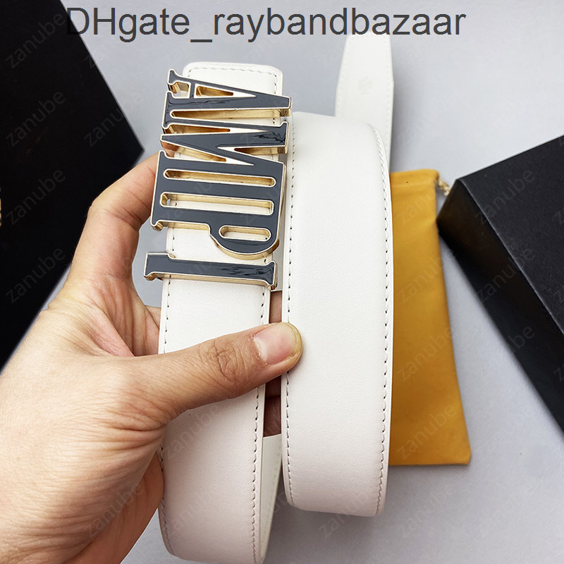 Designer Luxury Leather Belt with Classic Buckle Fashion Waistband for Men and Women Office Wear Gift - 6 Styles QVIQ amiriBeltlies amirilies SQH1