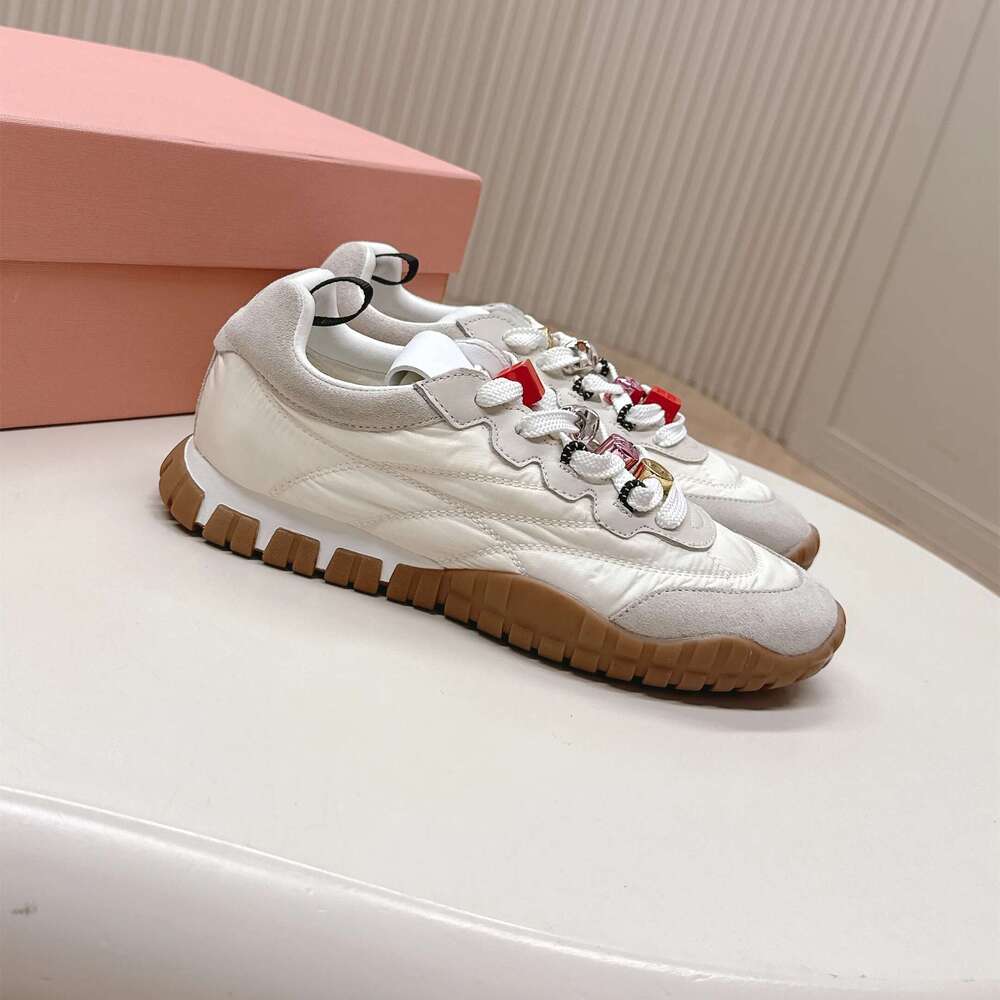 Women Natural Cow Suede Sneakers Mixed Colors Sports String Bead Leisure Flats Sewing Designer Shoes atillas De Mujer