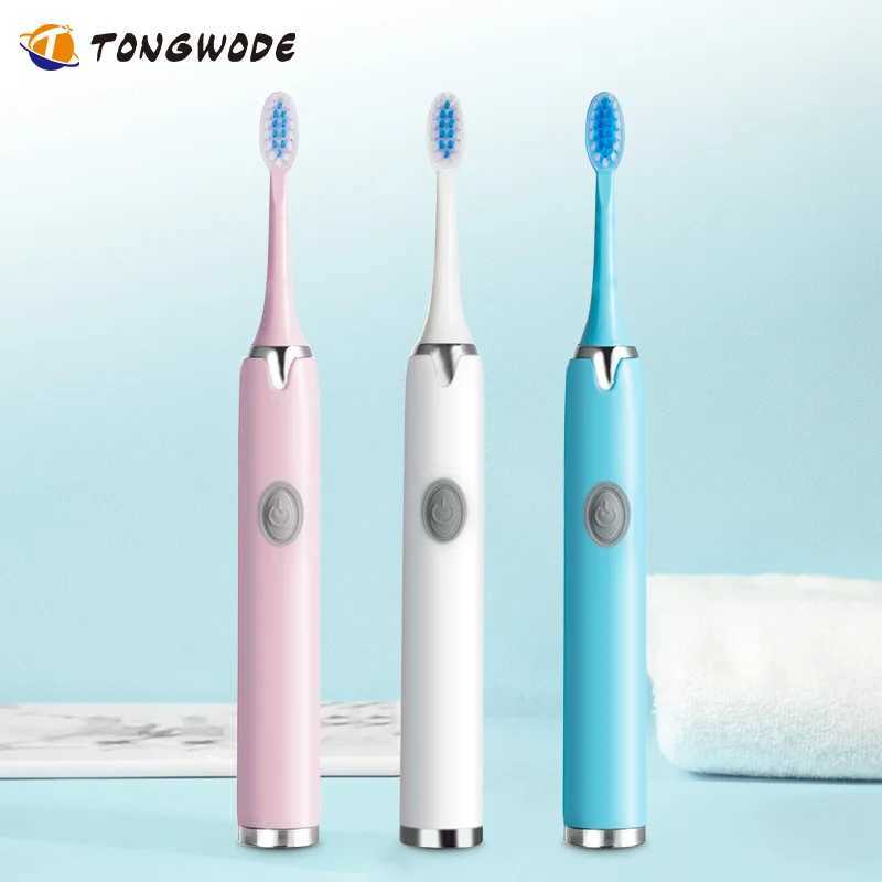 Tongwode Sonic Electric Toothbrush IPX7 Waterproof Adult Couple Home Use Soft Bristle Replaceable With 6 Tooth Brush Heads C251121