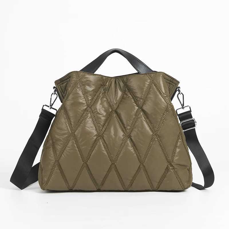 Casual Padded Large Capacity Tote Wen Handbags Designer Lingge Quilted Shoder Bags Luxury Nyl Sapce Cott Crossbody Bag Y251121