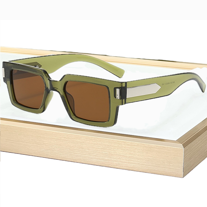 Designer Sunglasses Square Men Classic Shades Retro Glasses Vintage Women Y2K Futuristic Cool Personalized INS Niche Circular High-end Sturdy Metal in
