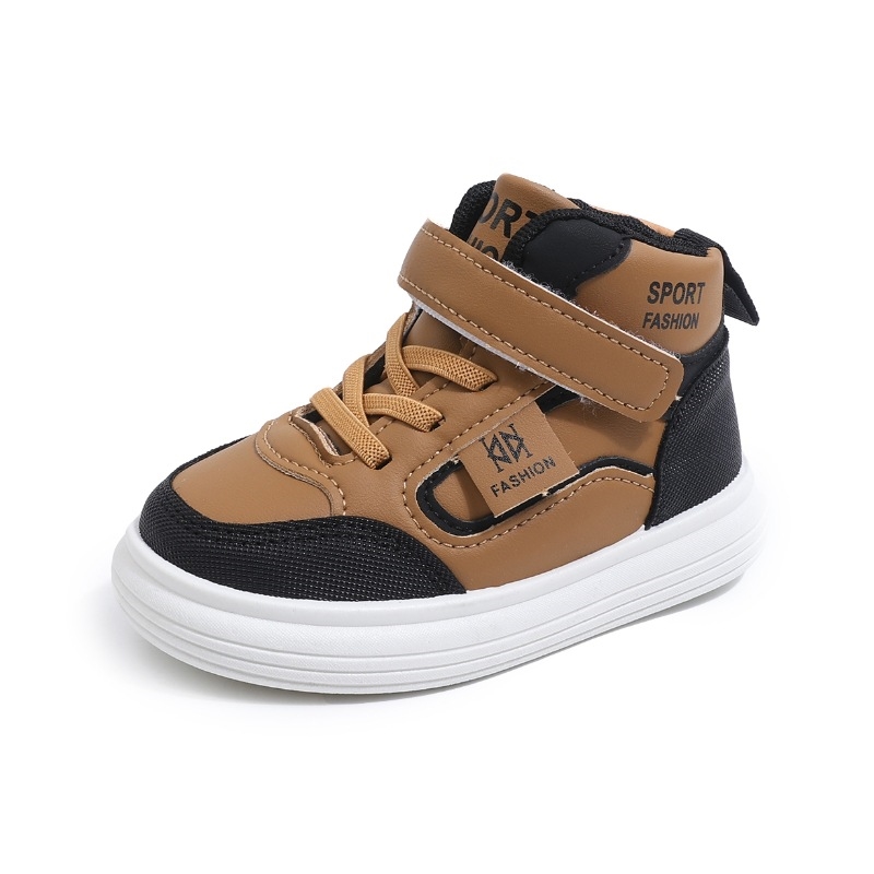 Designer Childrens Sports 2025 New Style Solid Heart Boys High Top Casual Board Shoes Soft Sole Single shoes Free shipping XJ260303