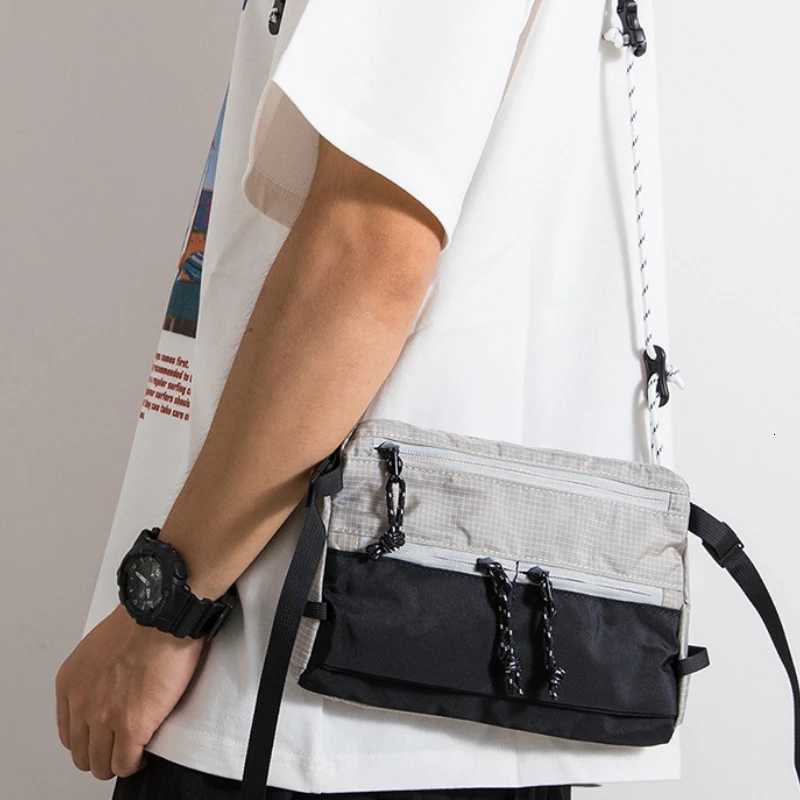 Fashion Water-Resistant Light Mountain Crossbody Bag Expandable Storage Anti-Spl Design for Men Outdoor Hiking Cmute EDC Man Bags Y251121