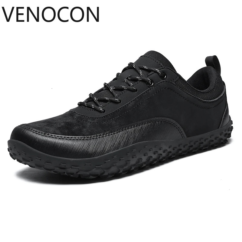 VENOCON Barefoot Minimalist Mens Stylish Style Casual Shoes Sneakers With Wide Nose Toe Box Walking Hiking Trail Footwear Man 251121