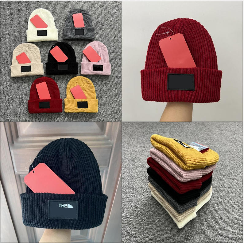 Solid color letter pattern patch Knitted Hat Classical Sports Cap Women Casual Outdoor Designer Beanies Men Beanie Winter Unisex
