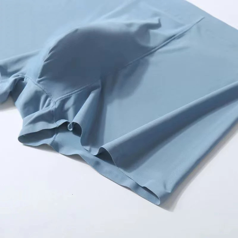 1 trackless underwear mens boxing shorts ice silk thin sexy breathable elastic wholesale 250417