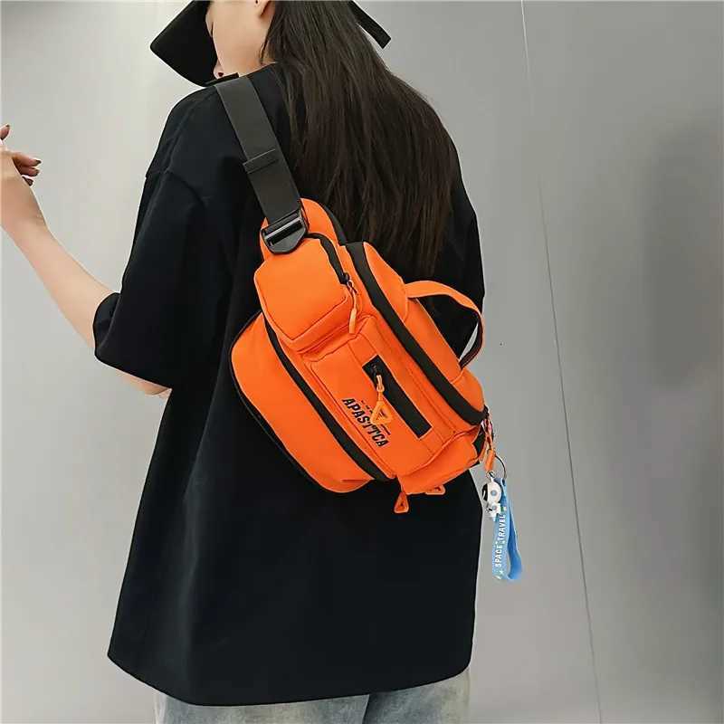 Fashion Orange Black Mtipurpose Motorcycle Sport Ch Bag Outdoor Tactical Waterproof Crossbody Bag Fanny Pack Y251121
