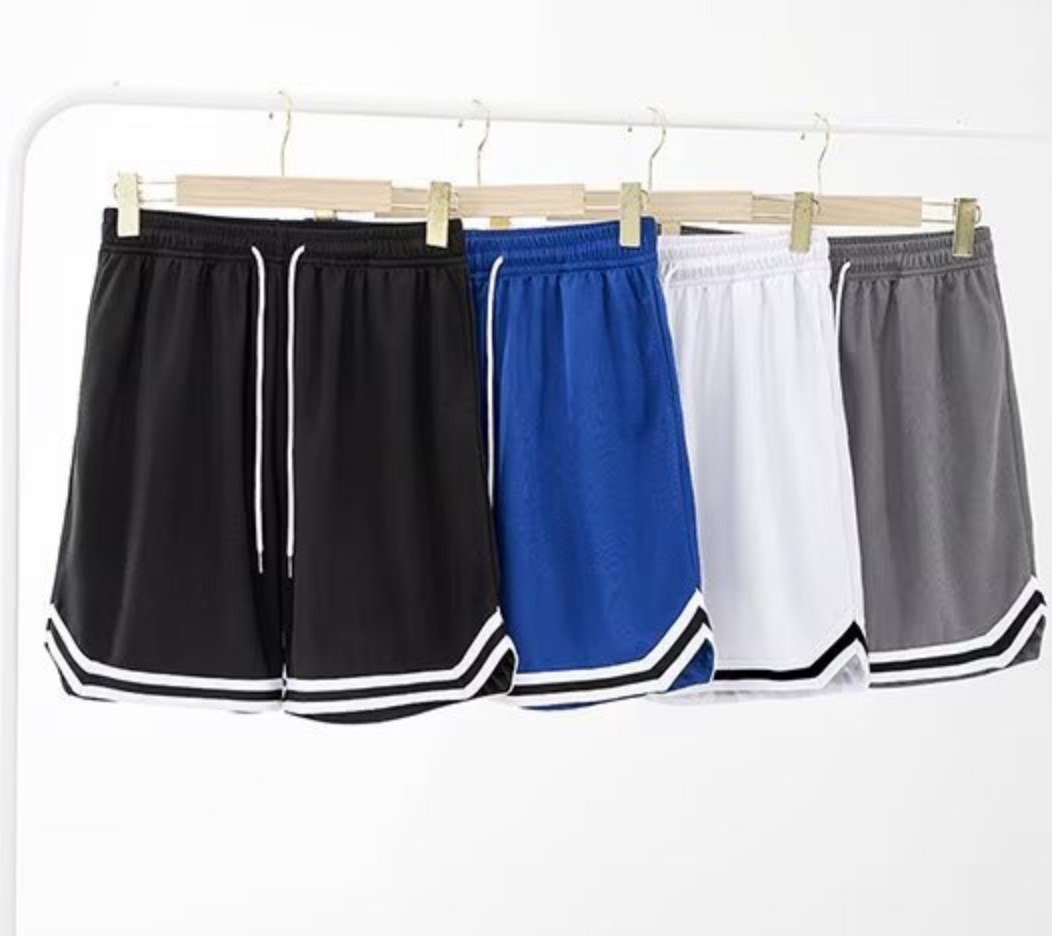 CNLONGBIDA Men's Shorts Sports shorts men's summer new casual loose breathable ice silk thin style