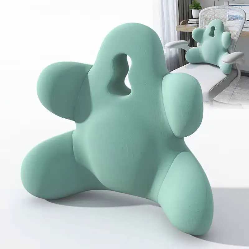 Memory Foam Office Lumbar Support Back Rest Cushion For Car Chair Relieve Back Pain Car Seat Waist Cushion Soft C251121