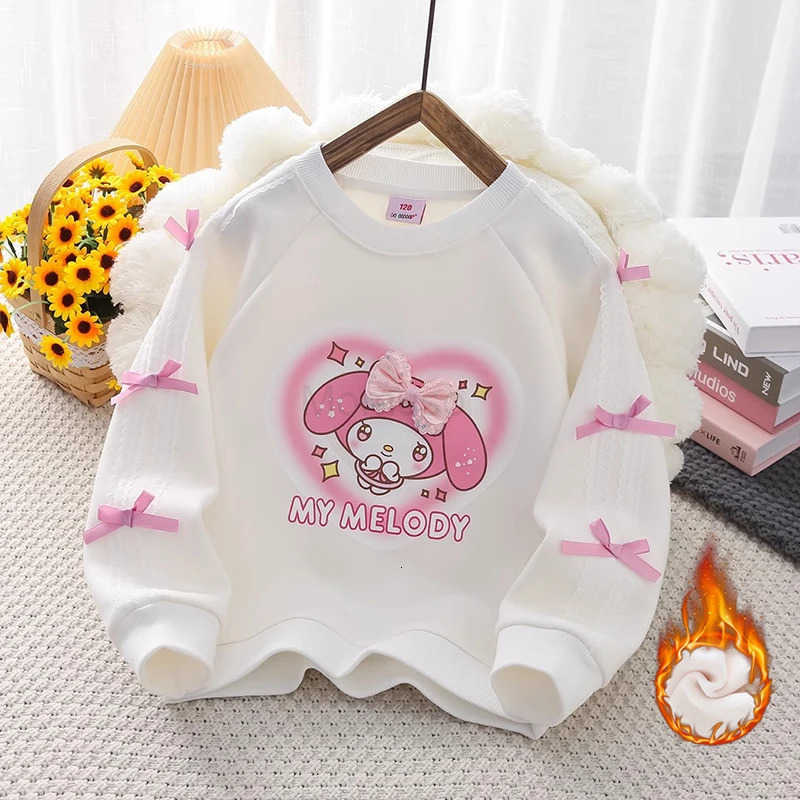 Sanrio Kuromi Hoodie My Melody Hoodie Kawaii Anime Leisure Straight Pants Girls Clothes Sportswear Kuromi Child Clothes festival gift H251121