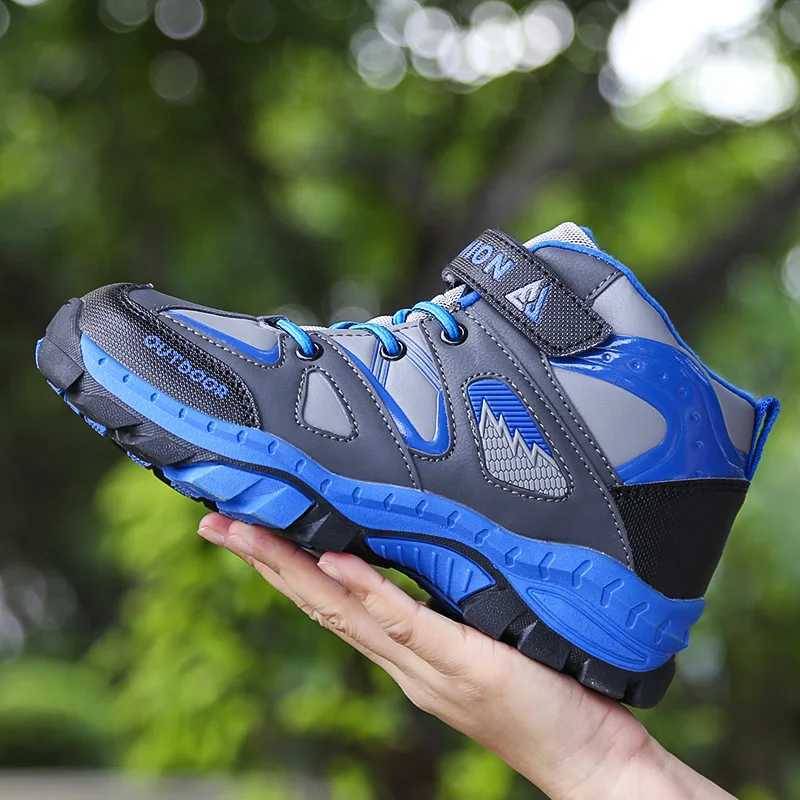 Boys Casual Shoes Winter Warm Children Sneakers High-top Anti-Slip Kids Trainers Waterproof Sport Footwear Fashion Autumn RubberW251121