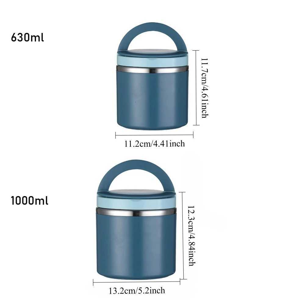Food Insulated Lunch Box Stainless Steel Snack Box Leakproof Oatmeal Soup Insulated Cup Portable Bento Box for School OfficeM251121
