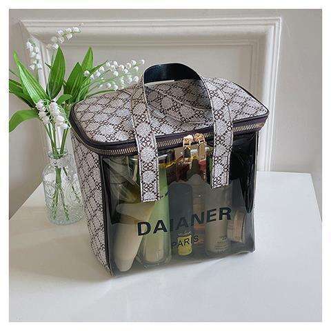 Cosmetic Bag High-end Waterproof Old Flower PVC Super Hot Large Capacity Women's Portable Handheld Travel Wash Storage