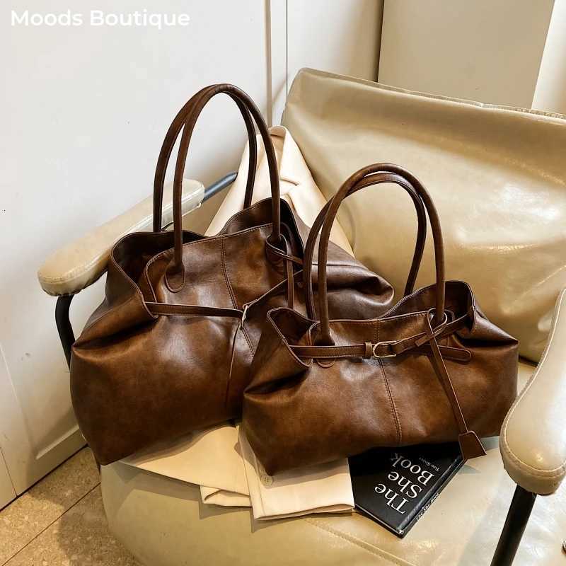 MOODS Branded Vintage Grand Shoder Bags For Wen 2025 Lat Luxury Designer Handbags Two Si Large Capacity Shopper Totes Y251121
