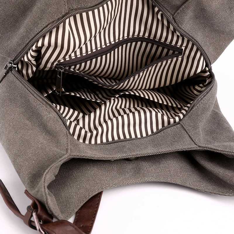 Canvas patchwork Female Top-Handle Bag Women Shoulder Bag Vintage Ladies Commuting HandbagsT251121