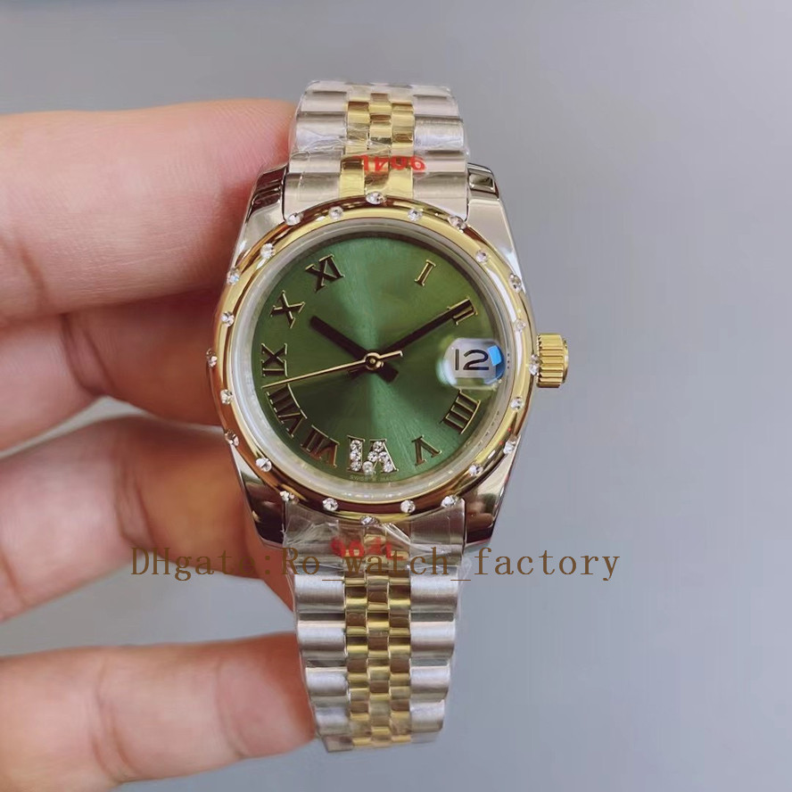 Designer Ladies' Wristwatch with 3235 Precision Mechanism, Sapphire Crystal Face & Sparkling Diamond Details 31mm