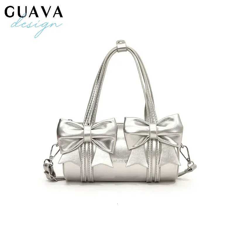 Cute Bow Tie Design Underarm Bags for Wen Y2K Korean Fi Handbags and Purses Pu Leather Shoder Bag Designer Bag Y251121