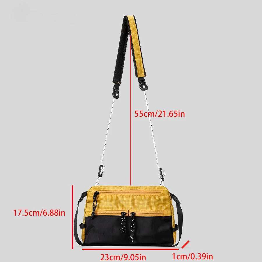 Fashion Water-Resistant Light Mountain Crossbody Bag Expandable Storage Anti-Spl Design for Men Outdoor Hiking Cmute EDC Man Bags Y251121