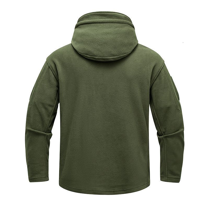 Mens Fleece Jacket Warm Youth Windbreaker Autumn Winter Single Layer Breathable Tactical Jacket Mountaineering Clothing 240905