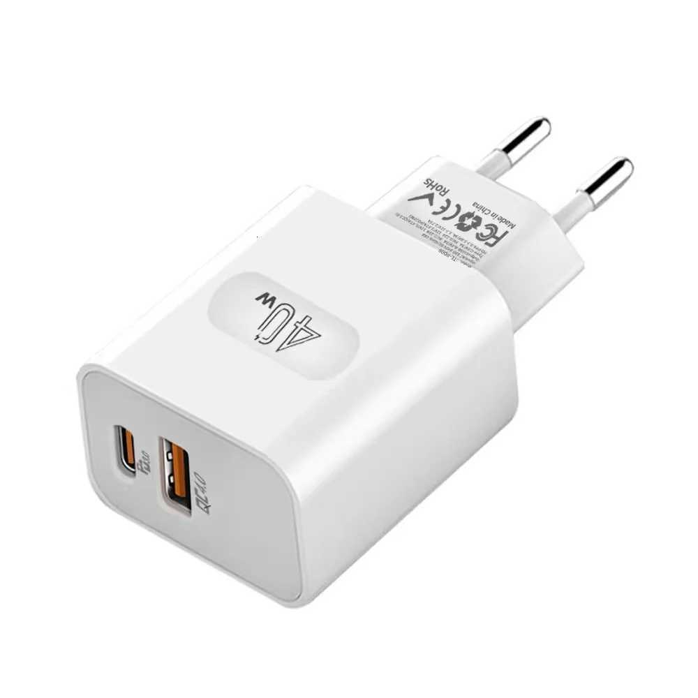 40W USB-C Fast Charger Adapter PD Wall Charger block PD QC 40 PPS Dual Port Type C Charger for iPhone Xiai Y251120