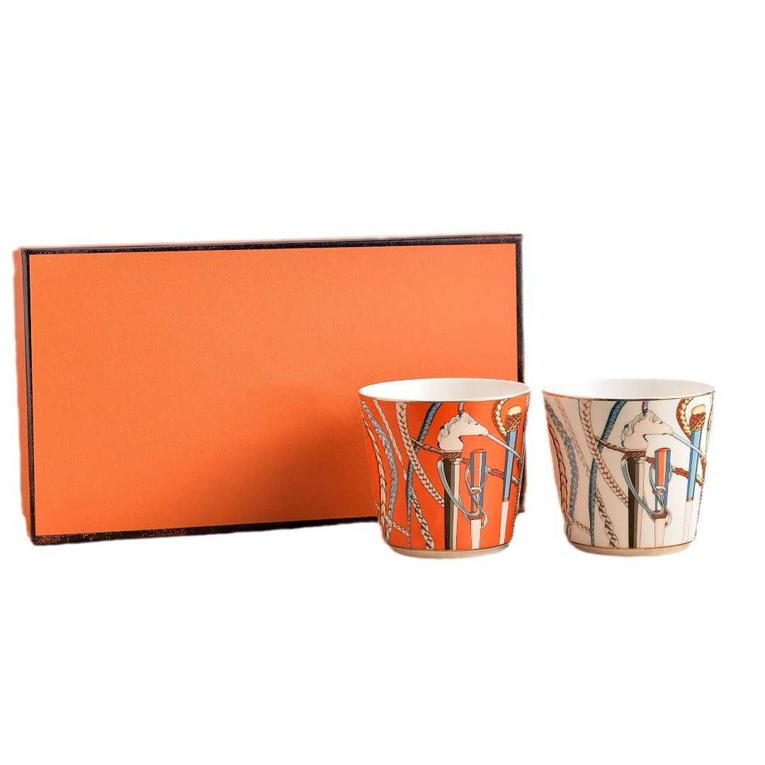 H Family Scepter Series Coffee Cup 250ml Mosaic Handheld Couples Cup Family Breakfast Milk Cup S25421