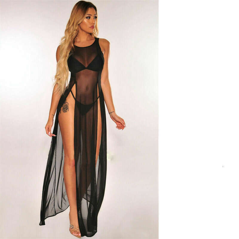 Lace Sexy Lingerie New Fun Underwear Sexy Mesh Perspective Split Dress