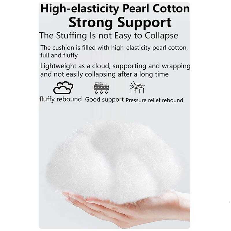 1pc Strap Design Ultra Soft Velvet Lounge Chair Rocking Chair Cushion with Anti Slip Particles Autumnand Winter Buttocks Cushion C251121