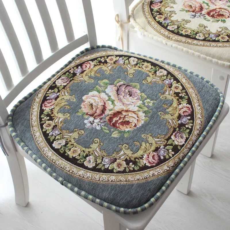 Flower Thicken Soft Cushion Square Home Dining Chair Mat Four Seasons Office room Chair Cushion Simple Non-slip Stool Pad C251121