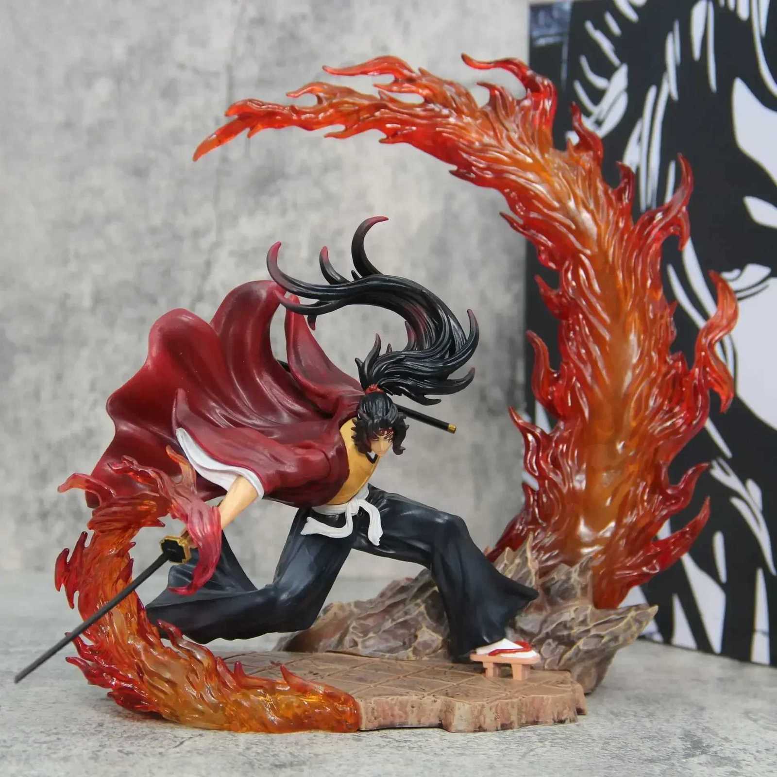 Demon Slayer Figures Kokushibo Anction Figure Battery Luminescence Fierce Battle PVC Model Tsugikuni Yoriichi Figur Collect Toys X251121