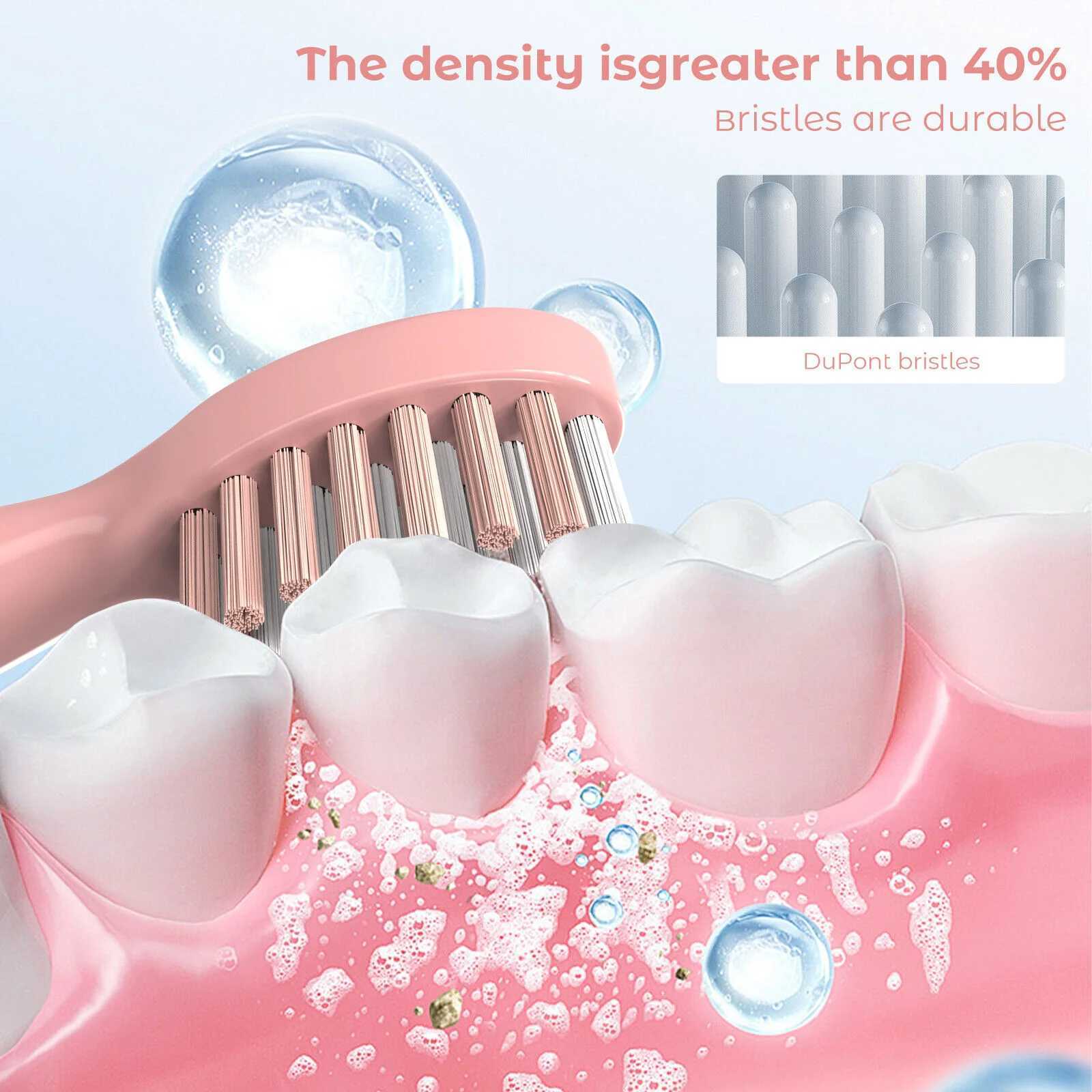 SEJOY Electric Sonic Toothbrush USB Charge Rechargeable Waterproof Electronic Tooth Brushes 7pcs Replacement Heads Adult C251121