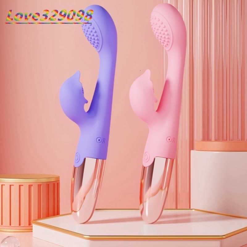 Female Masturbator Tide Pen Double Shock AV Stick Massage Stick G-spot Masturbator Adult Sex Products