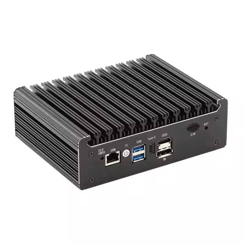 Topton Solid Fanless Mini PC Intel N150 Pentium N6005 4 LANs i226-V 25G DDR4 COM USB-C pfSense OPNsense ESXi Firewall Computer