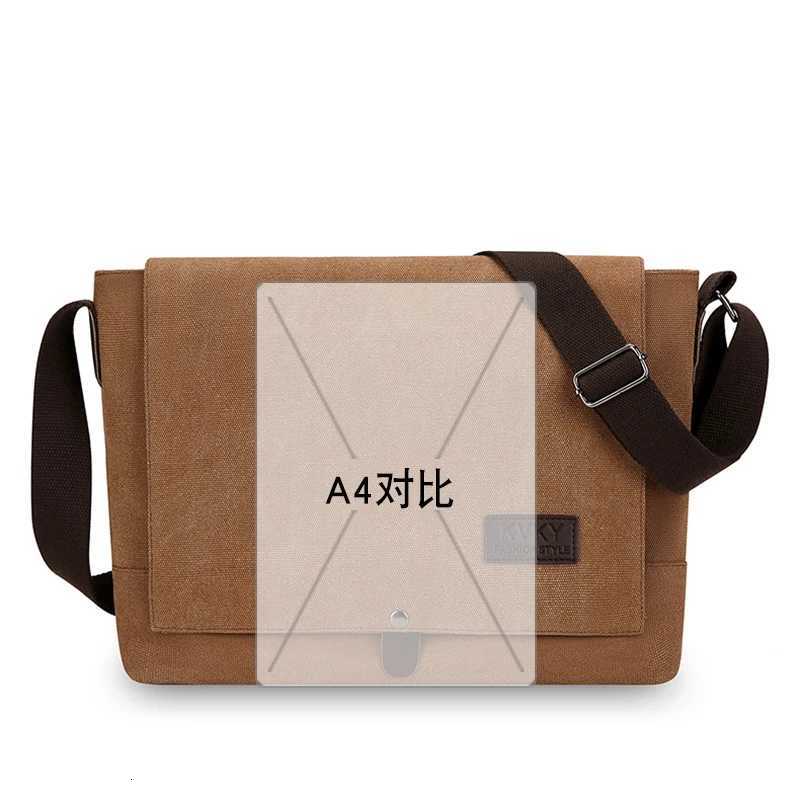 Fashion Mens canvas casual flip-top shoder bag Y251121