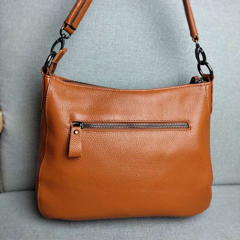 Real Cow Female Crossbody HOBO Bag Women S Genuine Leather Shoulder Natural Cowhide Messenger A Bag