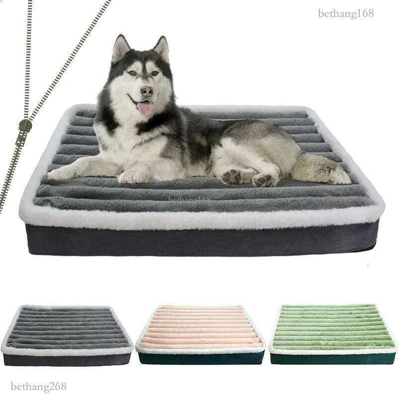 Dog Bed Mat with Zipper Remolvable Pet Mattress for Dog Sleeping Mat Washable Dog Mattress Pet Pad Cushion for Small Medium Pet 240722