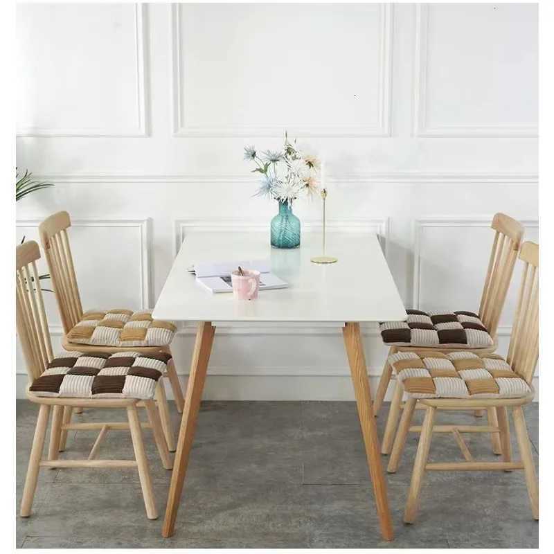 Corduroy Cushion Office Chair Cushion Plaid Thickened Student Dining Chair Cushion Bedroom Bay Window Tatami Sofa Floor Cushion C251121