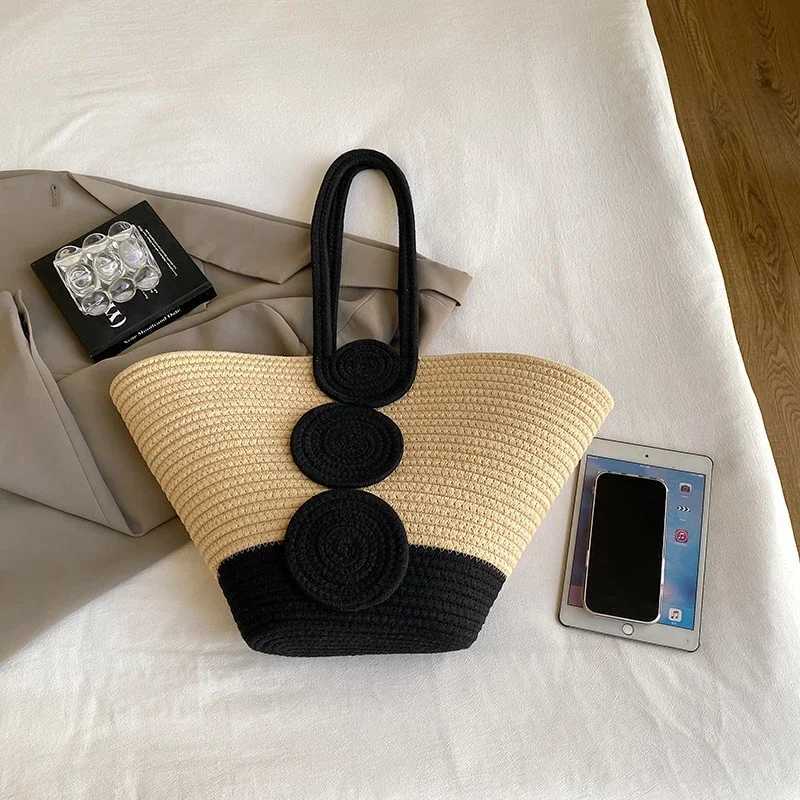 Fashion tote bag straw handbag designer womens shoulder bag bohemian beach bag travel bagW250420
