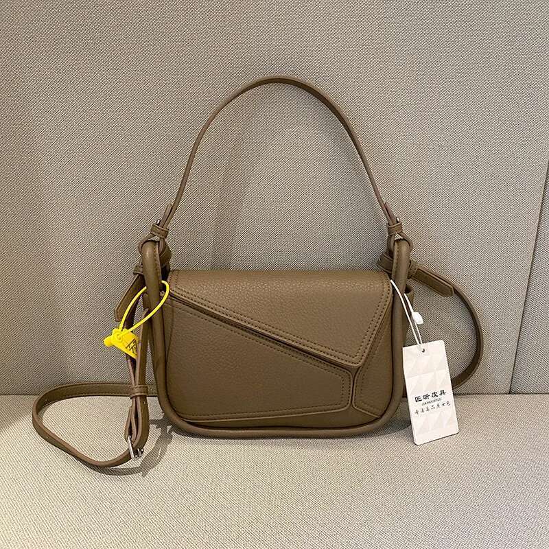 New Designer For Women Fashion Tote Bag Hand Messenger Square Handbag Ladies Cute Crossbody Purses Side Leathe Bags