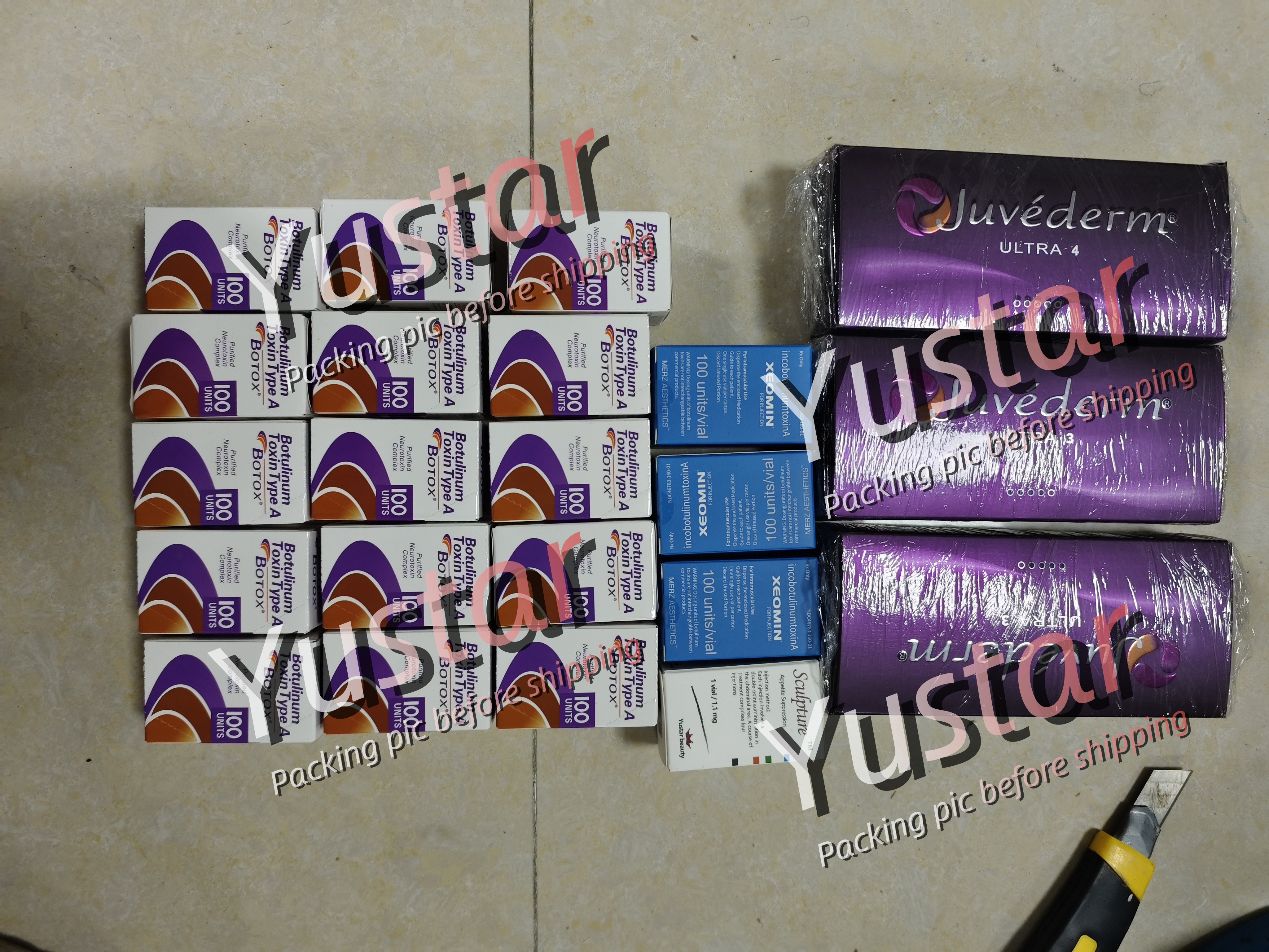 Anti-wrinkle Face lifting 100 units Korea Anti-Wrinkle Solution Mesotherapy Anti-Puffiness Moisturizer anti-wrinkle Anti-aging Firming