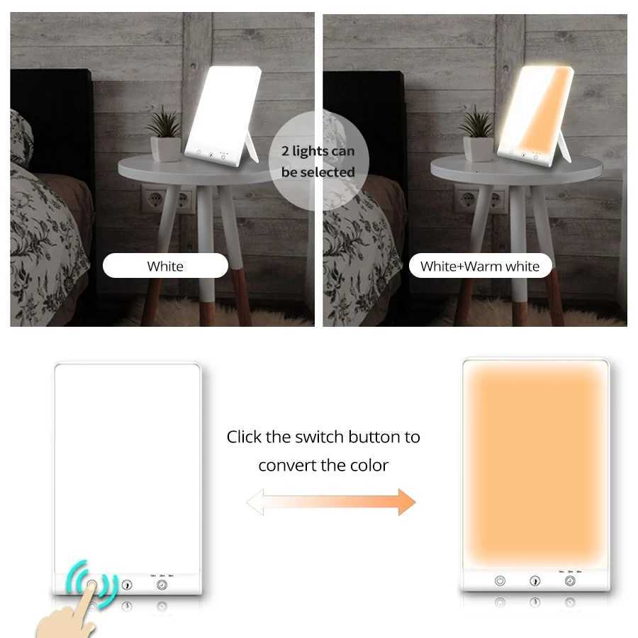 10000 Lux LED SAD Light Daylight Therapy Lamp 3200k Happy Mood Light Touch Dimmable for Winter Anti Depression LED NightLightsW251121 - view 5