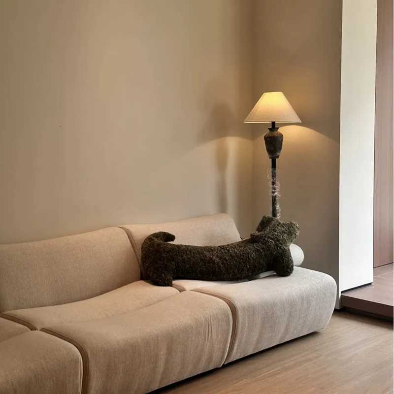2025 Cartoon Animal Dachshund Plush Sausage-shaped Cute Cushion Nap Lumbar Bedroom Neck C251121